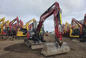 2022 YANMAR VIO55-6 5.6T EXCAVATOR (M923) WITH A/C CAB, HITCH, BUCKETS, CIVIL SPEC AND 1480 HOURS