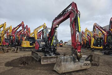 2022 YANMAR VIO55-6 5.6T EXCAVATOR (M923) WITH A/C CAB, HITCH, BUCKETS, CIVIL SPEC AND 1480 HOURS