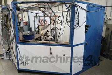 Robotic Automation Welding Cell, Welding Benches, Pneumatic Vertical Doors, OTC 6 Axis Robot - VIC