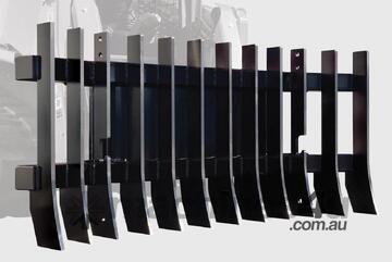 Range Machinery - HIMAC Skid Steer Stick Rake - 2400 mm