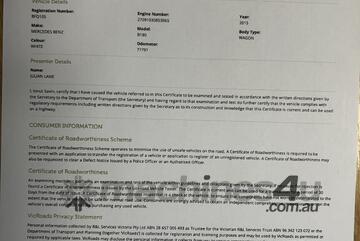 2015 Mercedes-Benz B-Class B180 Hatch T/Petrol (Auto) (RWC)