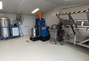 Near-New Cold Press Oil Production Line - Pulper Finisher & Hydraulic Press