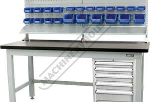 IWB-40P3 Industrial Work Bench Package Deal 1800 x 750 x 1725mm 1000kg Table Top Load Capacity