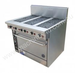 caption Range Electric 6 BURNER Goldstein PE-6R-28