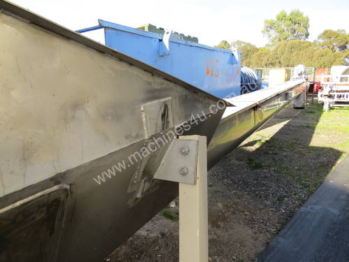 SCREW CONVEYOR - STAINLESS STEEL 9.5 MTR F.Miller. SOLD PENDING DELIVERY