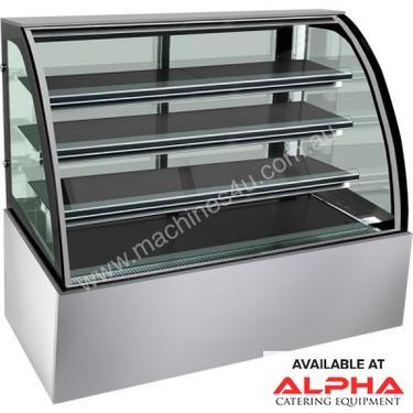 F.E.D. SL840 Bonvue Chilled Curved Glass Food Display - 1200mm