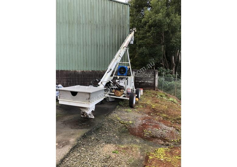 caption Mobile Loading Auger - Stainless Steel