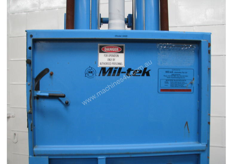 Used Miltek Pneumatic Baler Bailer Garbage Compactor Material Balers in , Listed on Machines4u
