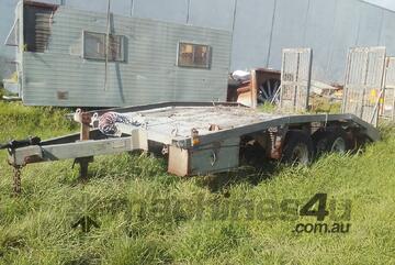 9ton atm Plant trailer Galvenised tandem , 16' x 8' mesh floor ,