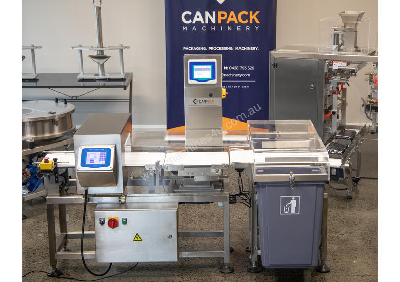 caption Metal Detector/Checkweigher Combo Machine