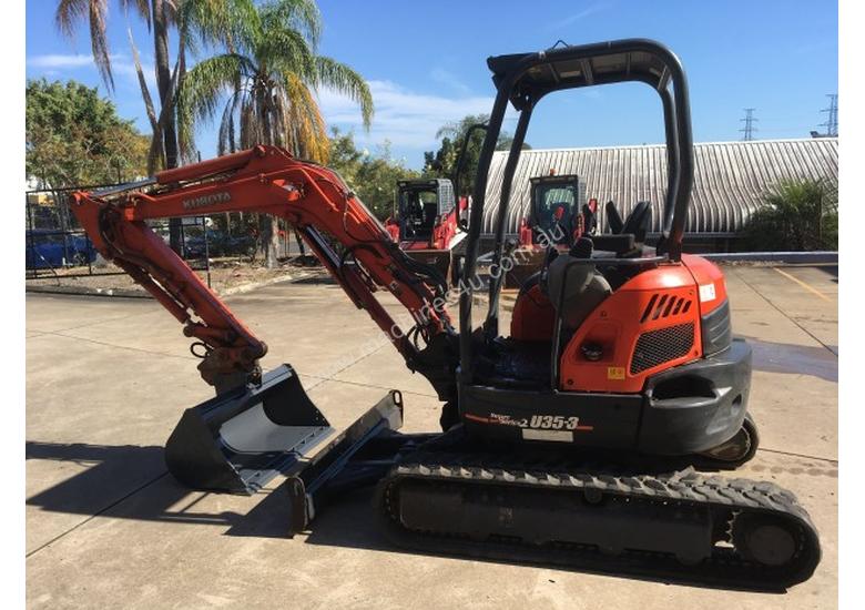caption Kubota U35 Tracked-Excav Excavator