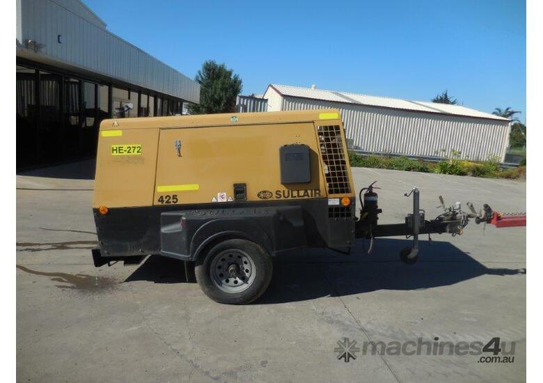 caption SULLAIR 425DPQ 425CFM MOBILE DIESEL AIR COMPRESSOR