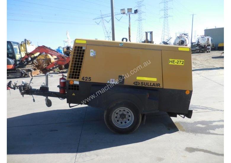 caption SULLAIR 425DPQ 425CFM MOBILE DIESEL AIR COMPRESSOR