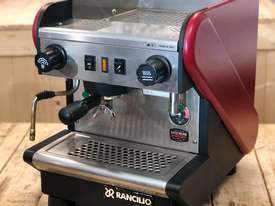 RANCILIO S26 1 GROUP RED ESPRESSO COFFEE MACHINE  - picture0' - Click to enlarge