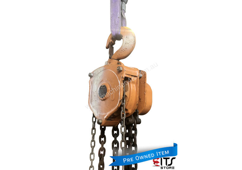 Used Daeson Daeson Chain Hoist 5 Ton X 3 Meter Drop Block And Tackle Electric Shop Crane Chain Hoist In Preston Vic