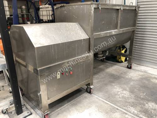 Stainless steel ribbon mixer