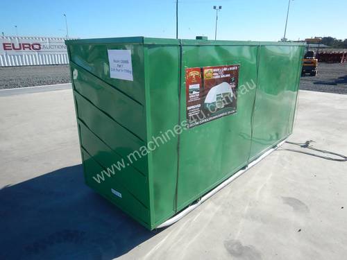LOT # 0241Double Trussed Container Shelter PVC 