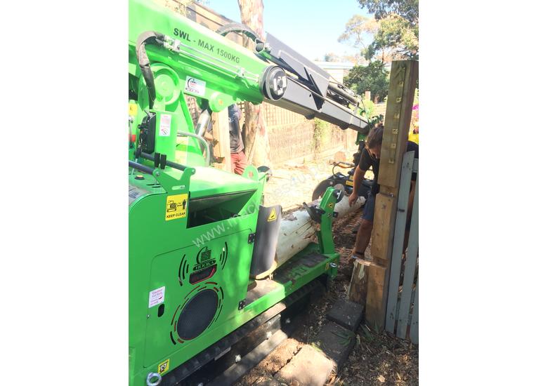 caption Mini Crane Crawler Lift Capacity massive 1.5tonne 1 metre wide only!!