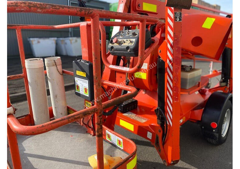 caption SNORKEL Tag Elevated Work Platform Trailer