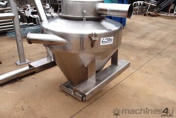 Vacuum Transfer Hopper, 1050mm Dia x 180mm H + 700mm Cone H