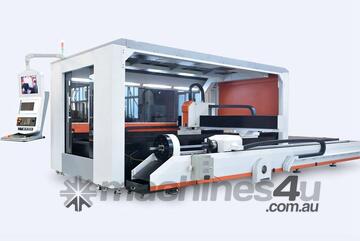 Full Closed Pallet Changer Fiber Laser Pipe and Sheet Metal Cutting Machine