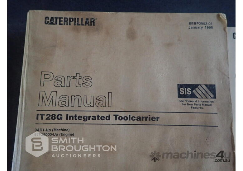 Buy Used CATERPILLAR IT28G TOOL CARRIER PARTS OPERATION MAINTENANCE ...