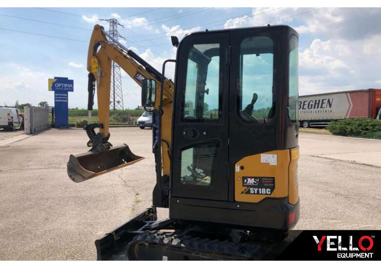 caption SY18C 1.8T Excavator | 5 YEAR/5000 HR WARRANTY