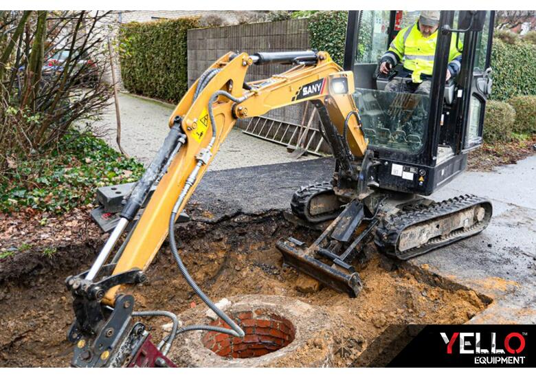caption SY18C 1.8T Excavator | 5 YEAR/5000 HR WARRANTY