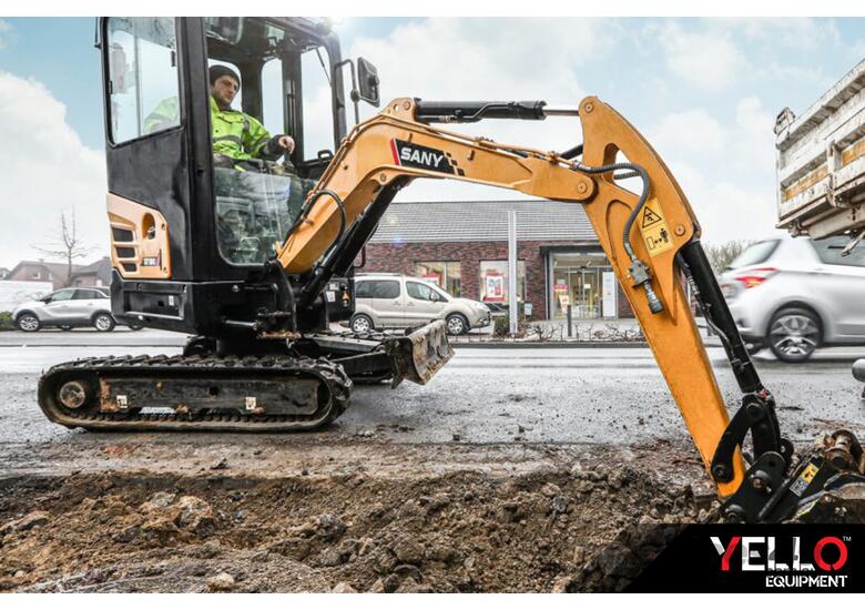 caption SY18C 1.8T Excavator | 5 YEAR/5000 HR WARRANTY