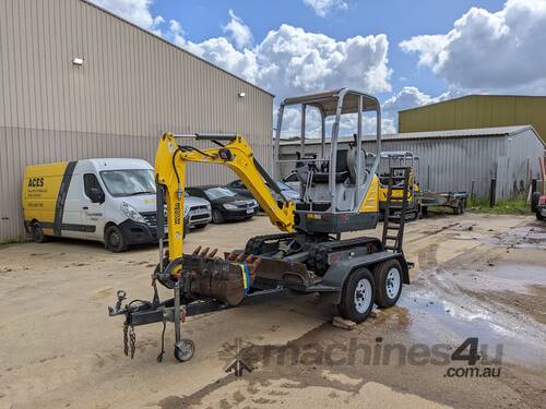 Used Wacker Neuson 1404 1.5t Excavator with Trailer