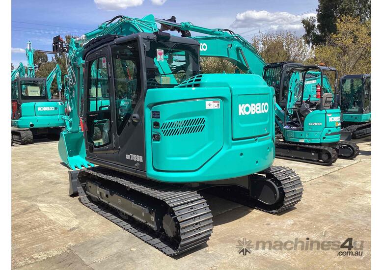 caption New Kobelco SK75SR-7 Excavator 7.5t Excavator