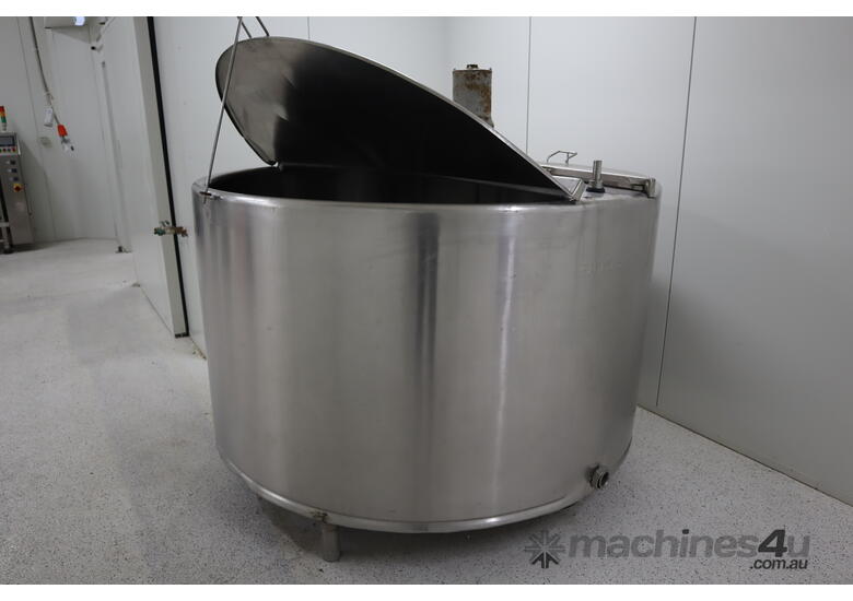 caption Stainless Steel Jacketed Tank Vat Milk with Mixer - 2000L - Anderson M440