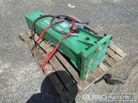 Unused EXEQ750 Hydraulic Breaker to suit 6-8T Excavator, 2 x Chisel Tools - picture0' - Click to enlarge