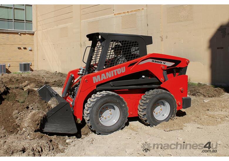 caption Manitou 3300 V NXT:2 Compact Skid Loader - Made for All Terrain