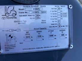 2017 TOYOTA 8FBN25 V4500 CLEARVIEW MAST ELECTRIC FORKLIFT NEW BATTERY HEAVY DUTY CHARGER  - picture0' - Click to enlarge