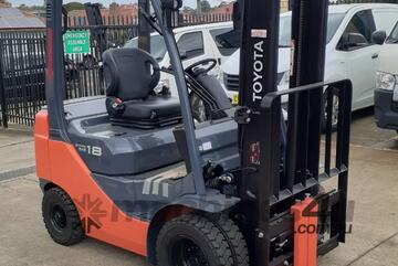 ACTIVE FORKLIFTS -   Toyota 1.8 ton diesel forklift for sale-2023 model 8fd18 4.5m mast solid dual
