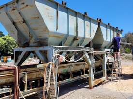 2 x Aggregate Bin Hopper, Weighing Conveyor Belt, Air operated clam shell gates - picture0' - Click to enlarge