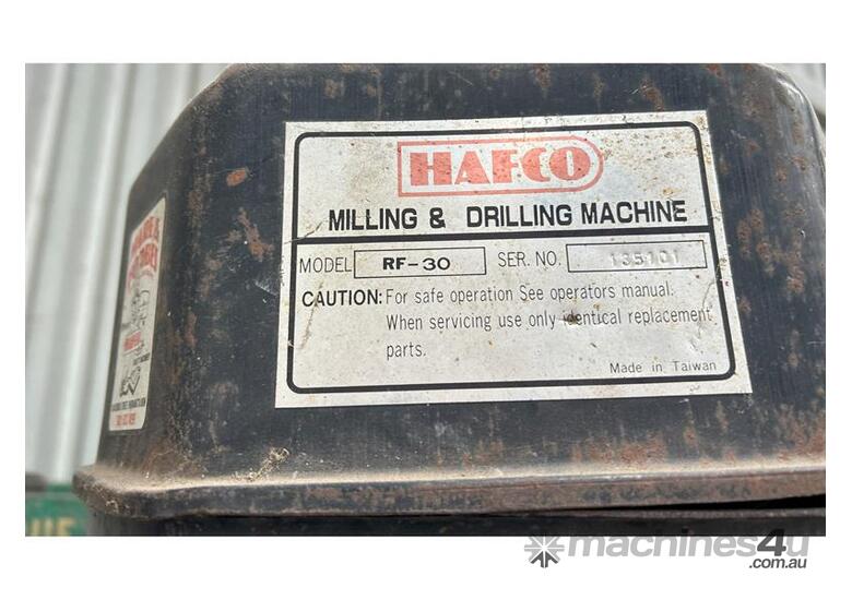 Used HAFCO RF30 MILLING & DRILLING MACHINE HAFCO RF30 MILLING DRILLING