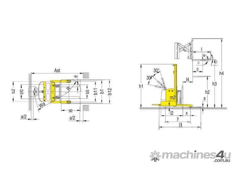 FORKPAC  - POWERLIFT CQDH15A WALKIE STACKER