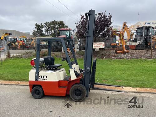 Forklift Nissan PJ01A18U 1.8 Tonne 4004 hours Side Shift Gas