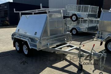 8x5 Tandem Axle Tradesman Trailer 2 Way Open Doors Alumnium Top BIGMAN TRAILER