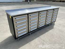 Unused Steelman 3.0m Work Bench/Tool Cabinet - picture0' - Click to enlarge