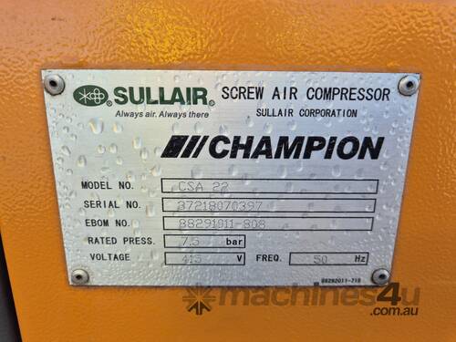 Sullair CSA 22 Screw Air Compressor