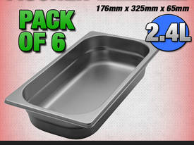 6 PACK OF 1/3 GASTRONORM TRAY 65MM - picture0' - Click to enlarge