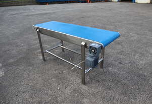 Stainless Steel Motorised Belt Conveyor 1.65m Long
