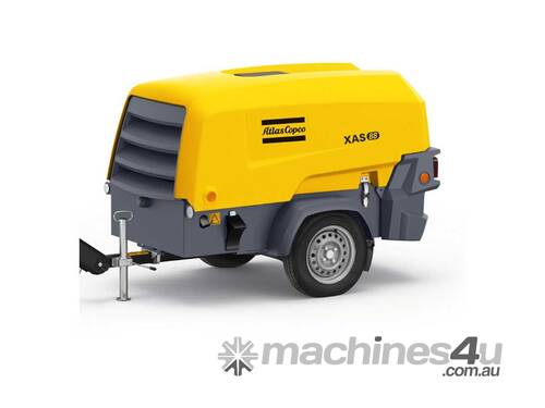 caption ATLAS COPCO XAS 88 KD Air Compressor 175cfm 100psi Portable Towable