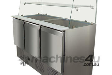 S903GC Three Door Compact Workbench Food Sevice Fridge