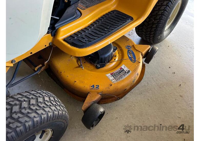 caption Cub Cadet Ride on Mower