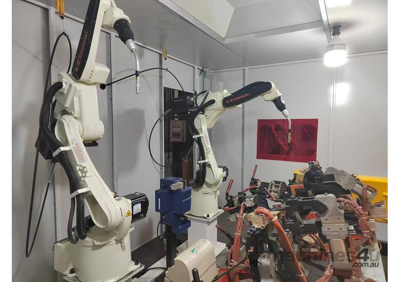 caption KAWASAKI WELDING ROBOT (QUALITY MADE IN JAPAN) One of the most reliable robots in the world