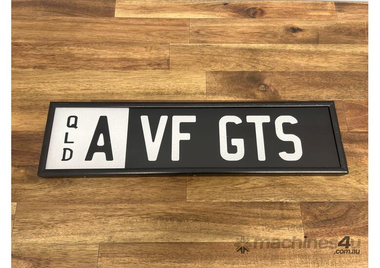 caption QLD Personalised Number Plate - ‘A VF GTS’
